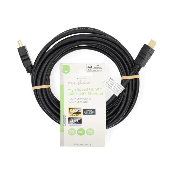 CABLE HDMI HIGH SPEED 5M 