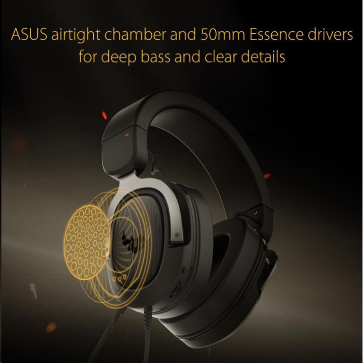 ASUS TUF H3 GAMING HEADSET GUN METAL 