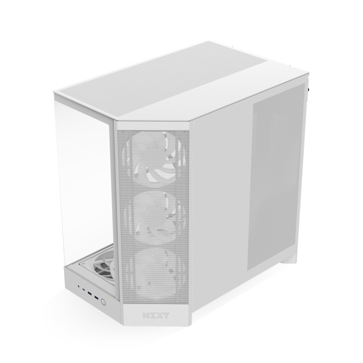 NZXT H9 FLOW RGB+ BLANC - MT/SANS ALIM/E-ATX 