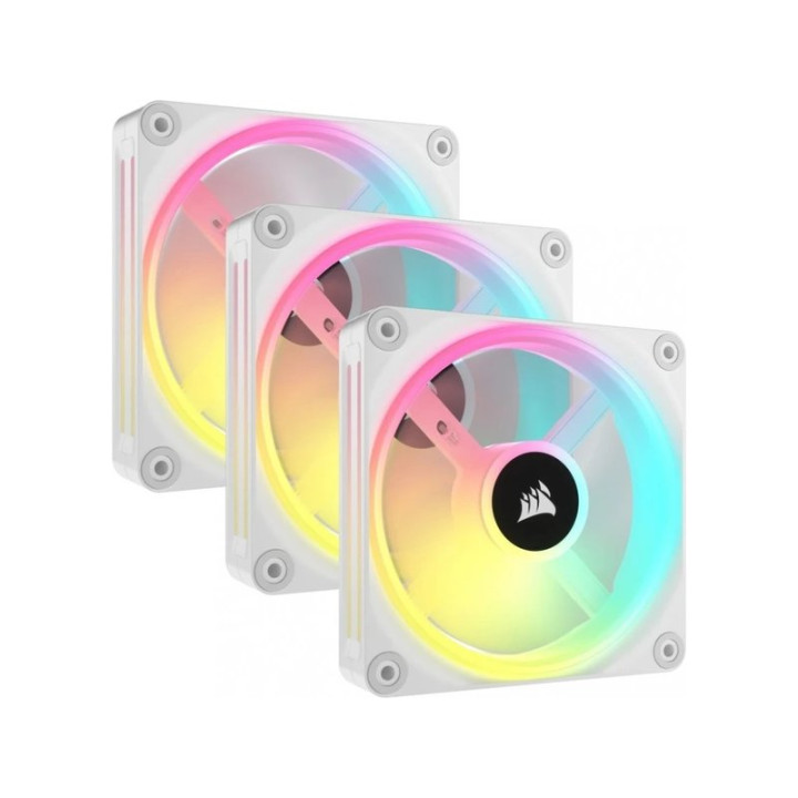 CORSAIR ICUE LINK QX120 RGB STARTER KIT BLANC 