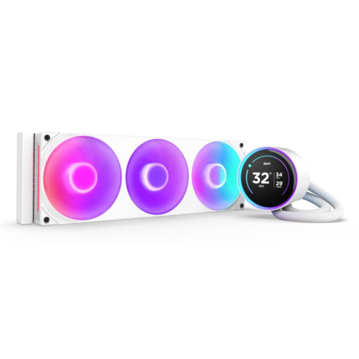 NZXT KRAKEN ELITE 360 RGB PROCESSEUR REFROIDISSEUR DE LIQUIDE TOUT-EN-UN 12 CM BLANC 1 PIECE(S) 