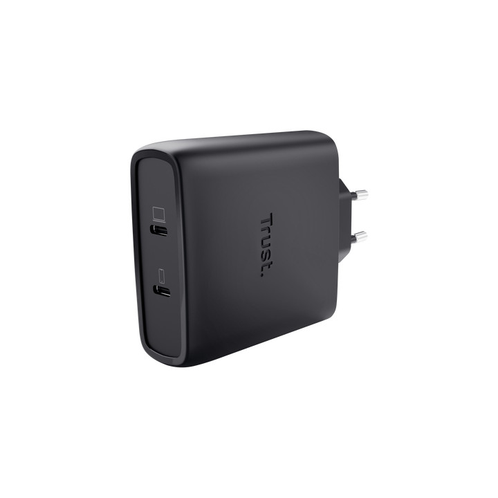 Trust MAXO CHARGEUR 100W 2 PORTS + CABLE USB-C -2M- NOIR