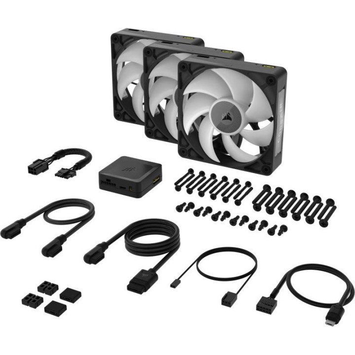 CORSAIR ICUE LINK RX120 RGB MAX - TRIPLE PACK - NOIR 