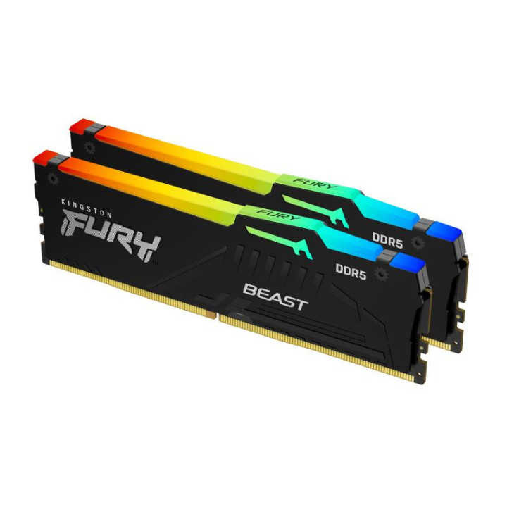 KINGSTON TECHNOLOGY FURY BEAST 128GB 5600MT/S DDR5 CL36 DIMM (KITS DE 2) RGB 