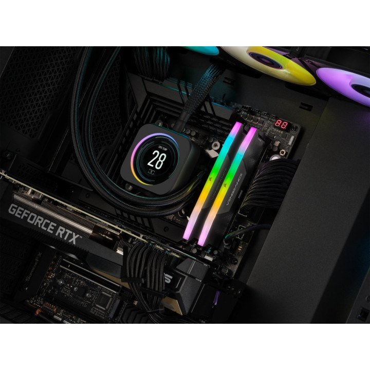 CORSAIR CMH32GX5M2E6000C36 RGB (2X16GO DDR5 6000 PC48000) 
