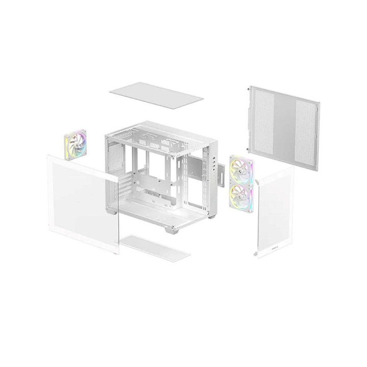 DEEPCOOL CG530 7F BLANC - MT/SANS ALIM/ATX 
