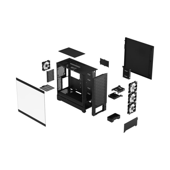 FRACTAL DESIGN POP XL AIR RGB TG CLEAR BLACK - MT/SANS ALIM/ATX 