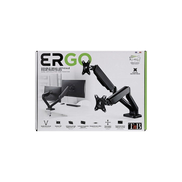 T'NB SUPPORT DE BUREAU ARTICULE 2 ECRANS 