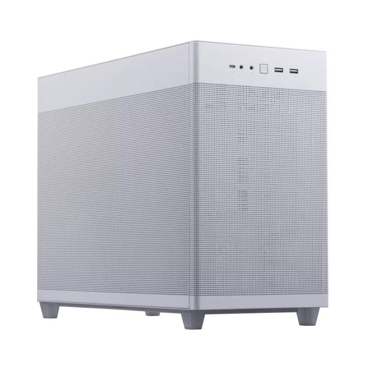 ASUS PRIME AP201 TG BLANC - MT/SANS ALIM/MICRO-ATX 