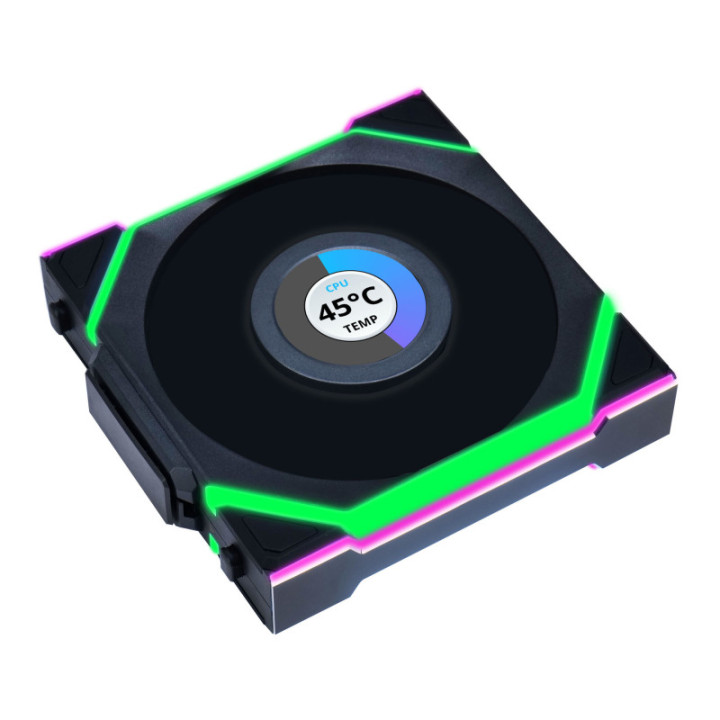 LIAN-LI UNI FAN SL LCD ARGB PWM - SANS FIL 120MM - NOIR 