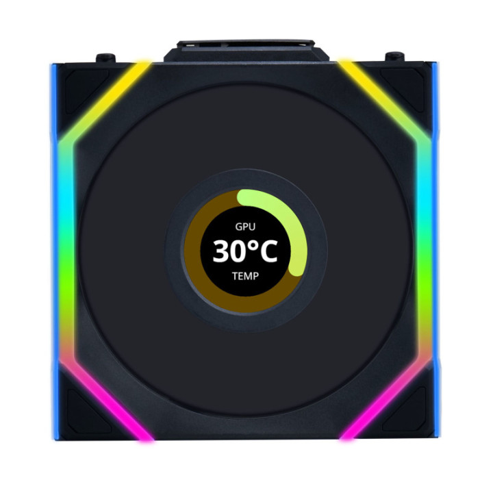LIAN-LI UNI FAN SL LCD ARGB PWM - SANS FIL 120MM - NOIR 