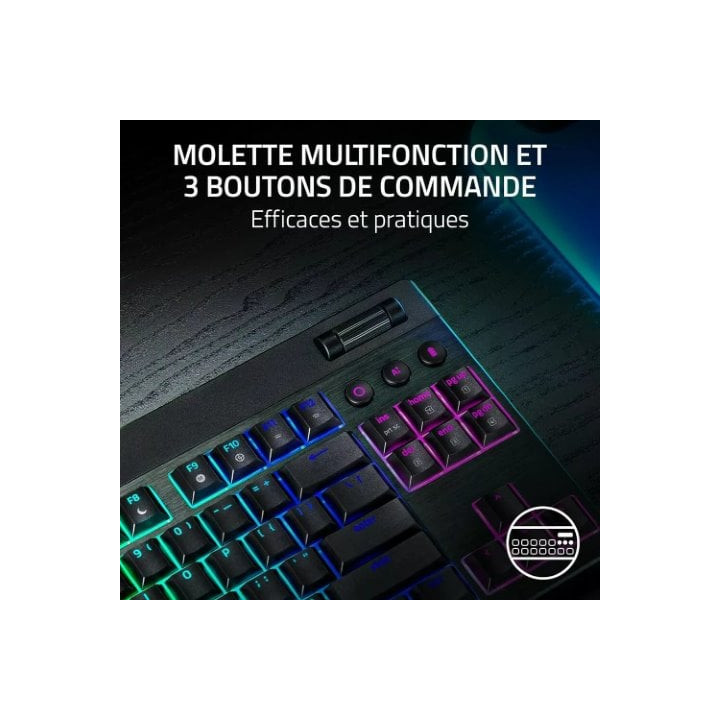 RAZER BLACKWIDOW V4 TKL LP HYPERSPEED - ORANGE SWITCH 