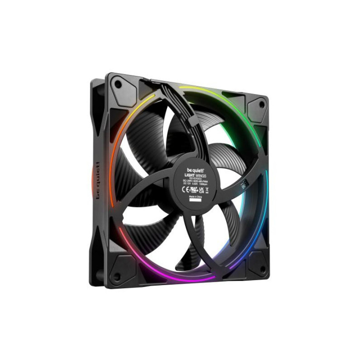 BE QUIET! LIGHT WINGS 140MM PWM REVERSE - NOIR 