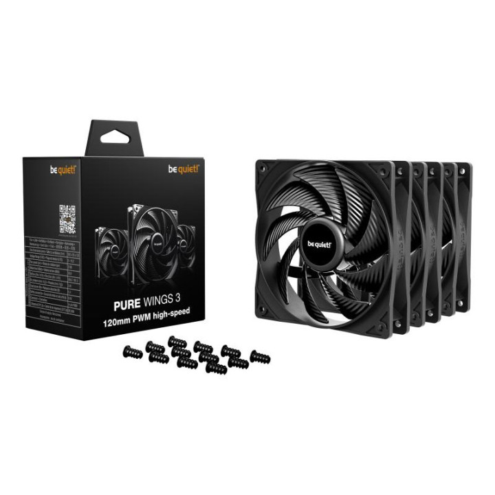 BE QUIET! PURE WINGS 3 140 MM | VENTILATEUR PC SILENCIEUX HIGH-SPEED | PACK DE 3 
