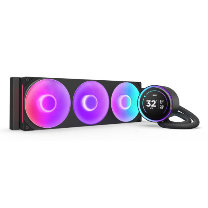 NZXT KRAKEN ELITE 360 RGB PROCESSEUR REFROIDISSEUR DE LIQUIDE TOUT-EN-UN 12 CM NOIR 1 PIECE(S) 