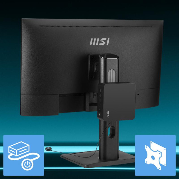 MSI CUBI Z AI 8M AMD RYZEN 7 8845HS BAREBONE 0.9L SIZED PC NOIR AMD SOC 3.8 GHZ HAUT-PARLEURS INTEGRES 