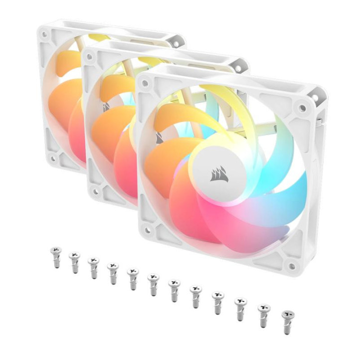CORSAIR RS120-R ARGB (PACK 3X120MM) - BLANC 