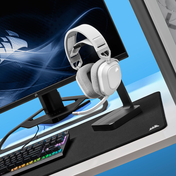 CORSAIR HS80 RGB SANS FIL - BLANC 
