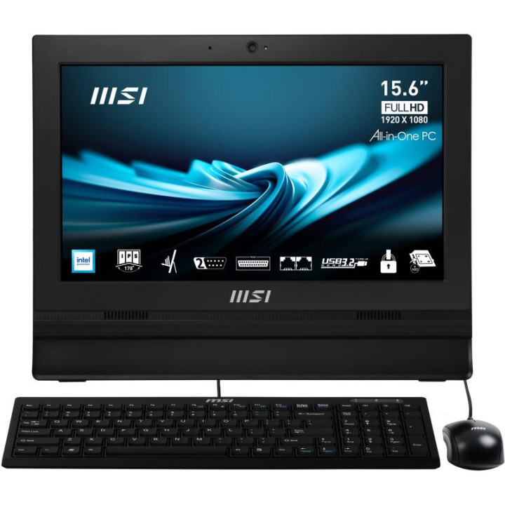 MSI PRO AP162T ADL-042XEU PC TOUT EN UN/STATION DE TRAVAIL INTEL N N100 39.6 CM (15.6) 1920 X 1080 PIXELS ECRAN TACTILE PC ALL-I