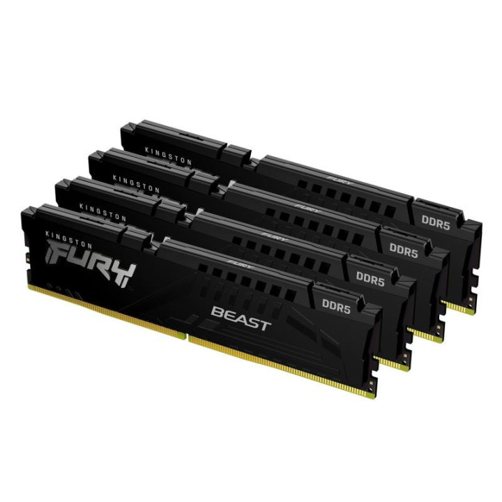 KINGSTON TECHNOLOGY FURY BEAST 128 GO 5600 MT/S DDR5 CL40 DIMM (KITS DE 4) BLACK XMP 