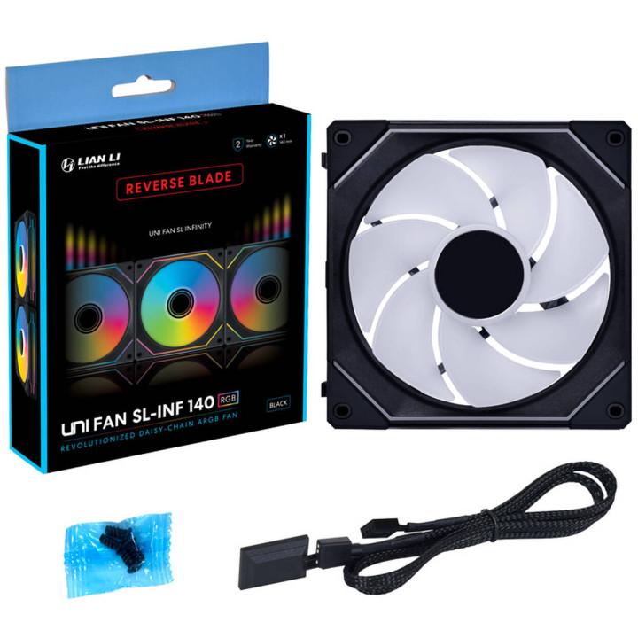 LIAN-LI UNI FAN SL-INF ARGB REVERSE - 140MM - NOIR 