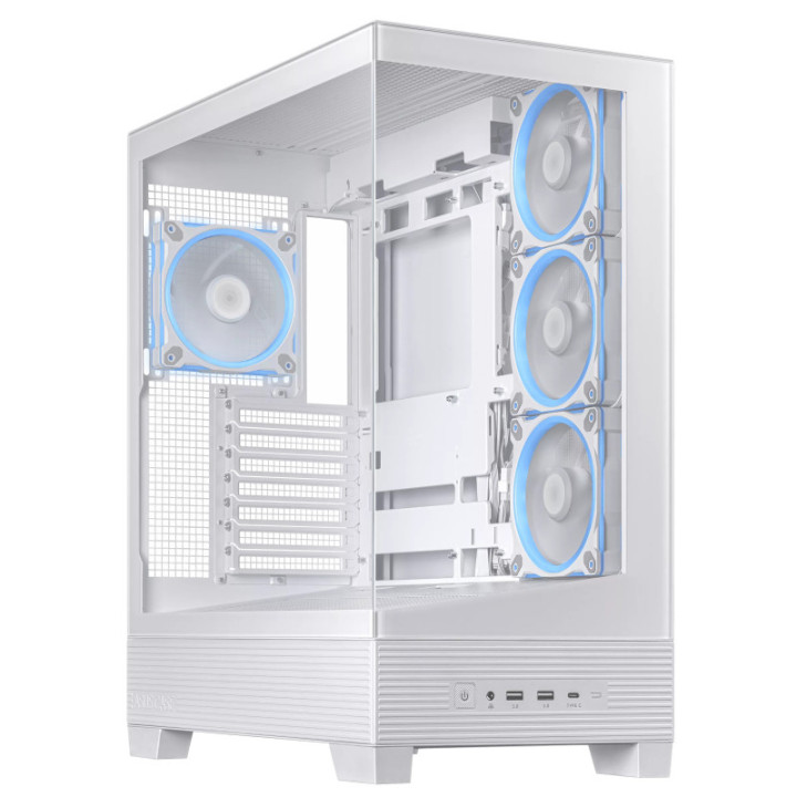 ASUS PRIME A31 PLUS TG ARGB BLANC - MT/SANSALIM/ATX 