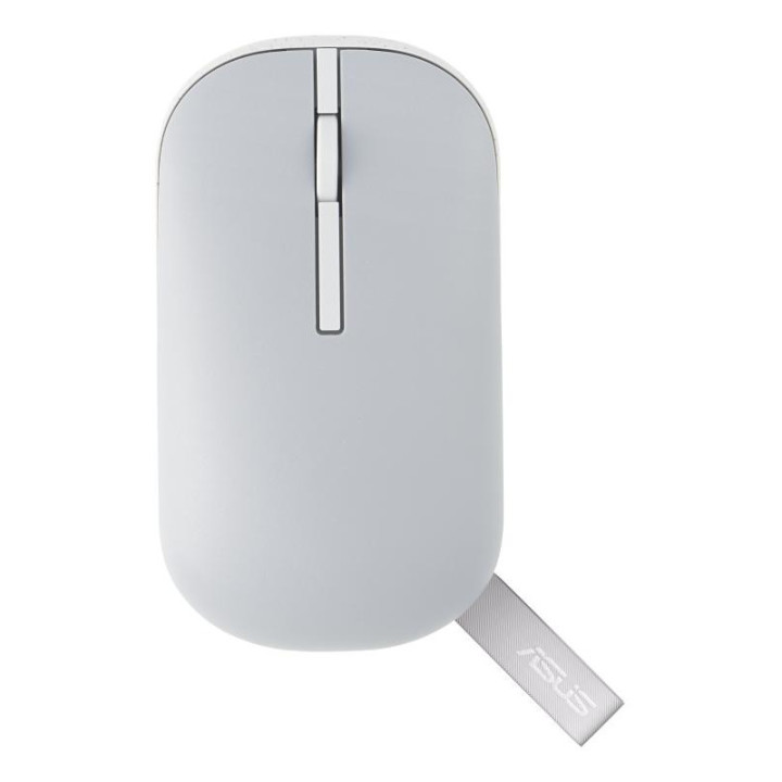 ASUS MARSHMALLOW MOUSE MD100 SOURIS BUREAU AMBIDEXTRE RF SANS FIL + BLUETOOTH OPTIQUE 1600 DPI 