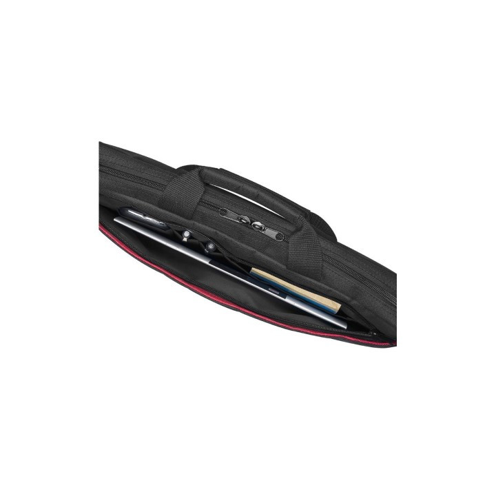 WE SACOCHE 15.6 - NOIR/ROUGE# 