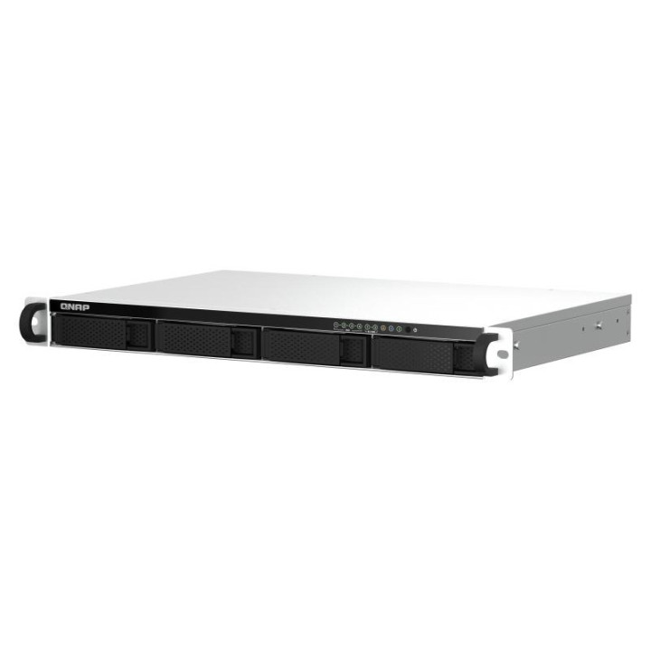 QNAP TS-464EU NAS RACK (1 U) INTEL CELERON N5095 8 GO DDR4 0 TO QNAP TURBO SYSTEM ALUMINIUM. NOIR 