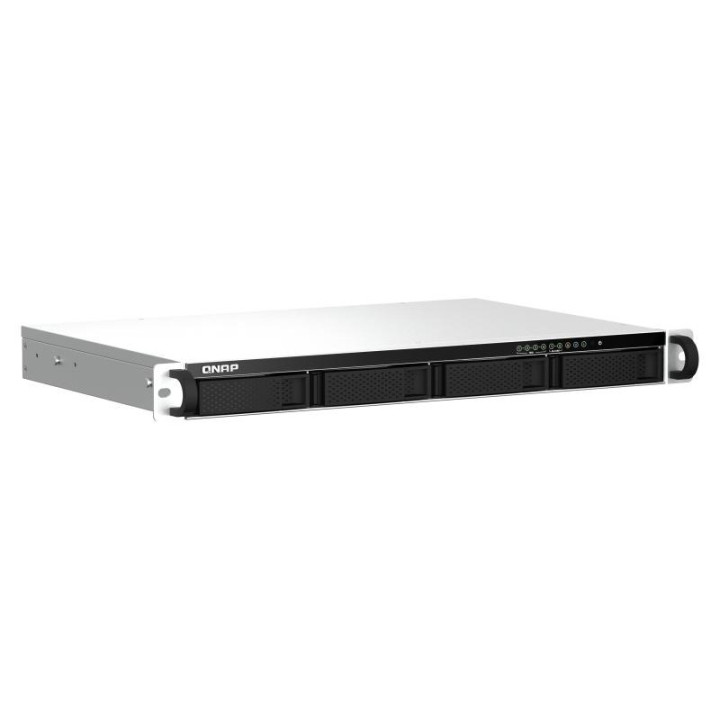 QNAP TS-464EU NAS RACK (1 U) INTEL CELERON N5095 8 GO DDR4 0 TO QNAP TURBO SYSTEM ALUMINIUM. NOIR 