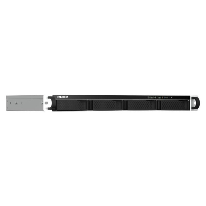 QNAP TS-464EU NAS RACK (1 U) INTEL CELERON N5095 8 GO DDR4 0 TO QNAP TURBO SYSTEM ALUMINIUM. NOIR 