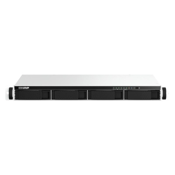 QNAP TS-464EU NAS RACK (1 U) INTEL CELERON N5095 8 GO DDR4 0 TO QNAP TURBO SYSTEM ALUMINIUM. NOIR 