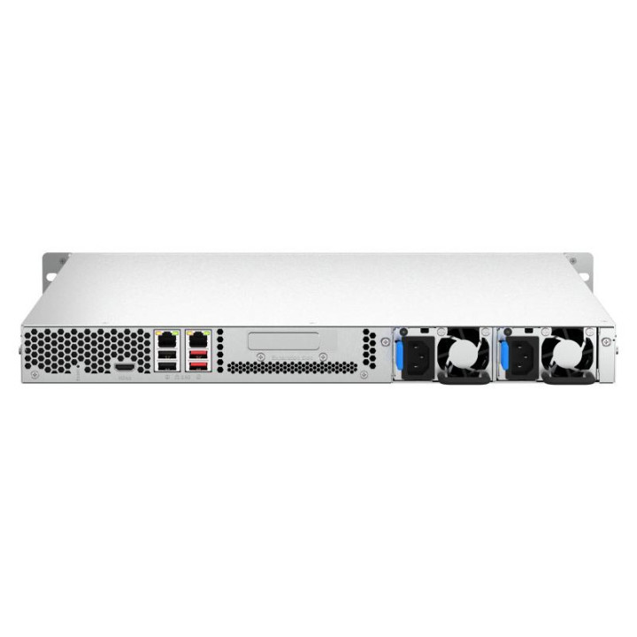 QNAP TS-464U-RP NAS RACK (1 U) INTEL CELERON N5095 8 GO DDR4 0 TO QNAP TURBO SYSTEM ALUMINIUM. NOIR 