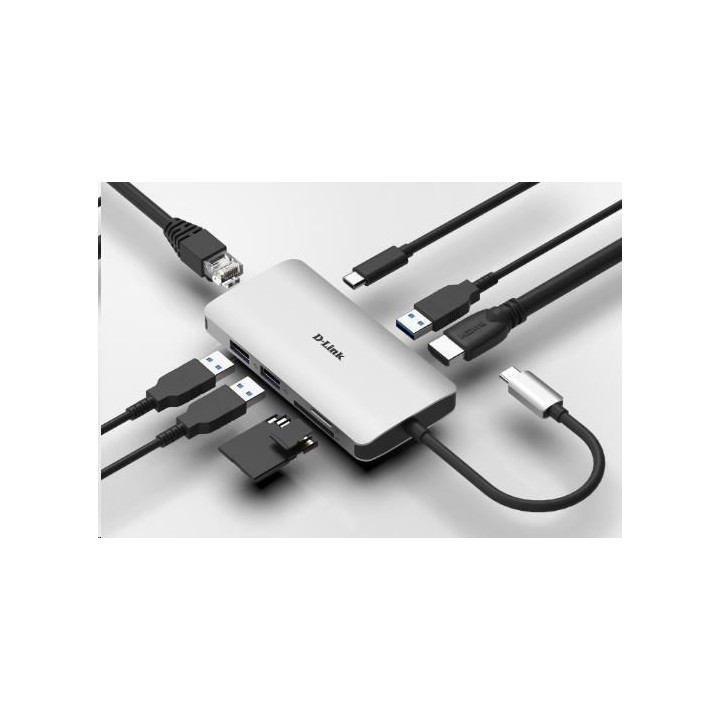 D-LINK 8-IN-1 USB-C HUB WITH HDMI 