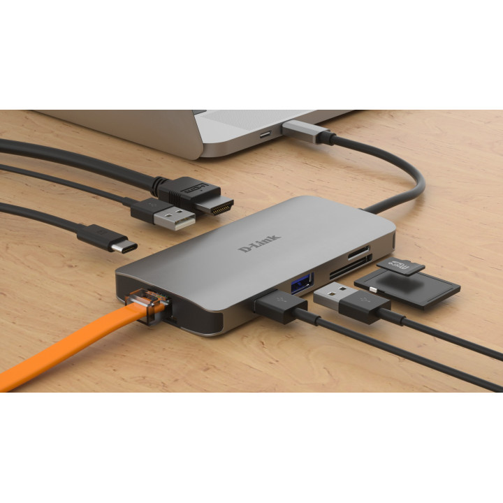 D-LINK 8-IN-1 USB-C HUB WITH HDMI 