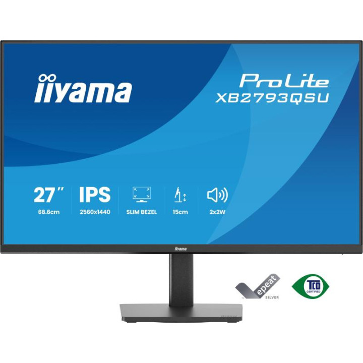 Iiyama XB2793QSU-B1 27 QHD/75HZ/IPS/1MS/PIVOT/ADAPTIVES