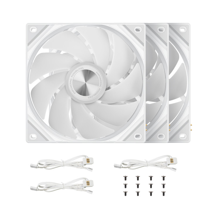 TRYX ROTA SL ARGB (PACK 3X120MM) - BLANC 