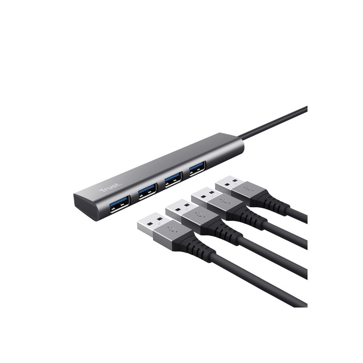 TRUST HUB USB-A HALYX 4 PORTS USB 3.2 