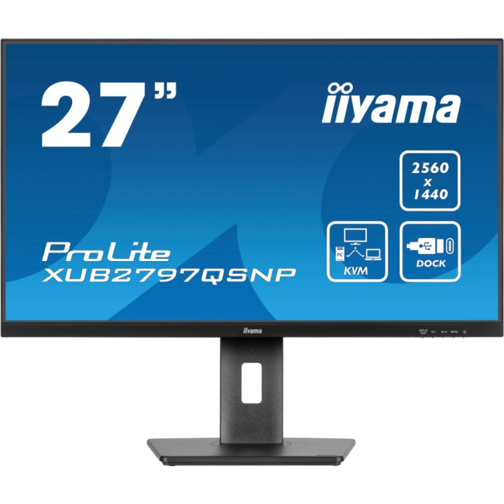 IIYAMA XUB2797QSNP-B1 27 QHD/100HZ/IPS/KVM USB-C 95W 