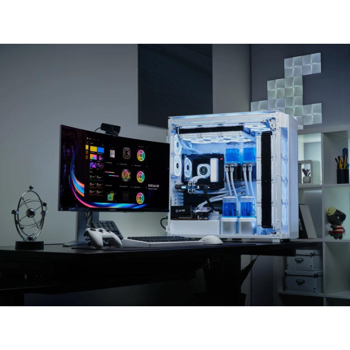CORSAIR ICUE LINK 9000D RGB AIRFLOW - GT/SSALIM/ATX -BLANC 
