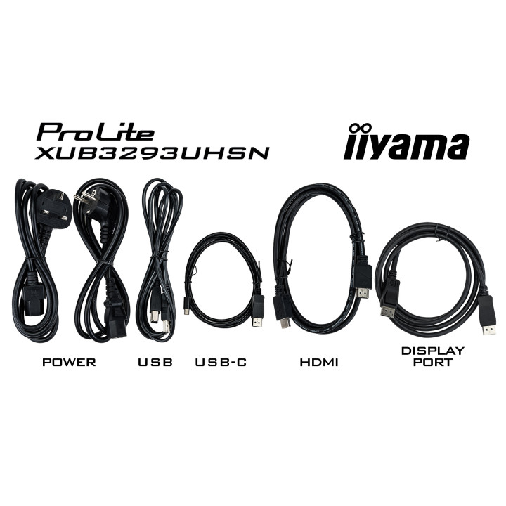 IIYAMA XUB3293UHSN-B5 31.5 4K/60HZ/DOCK USB-C/KVM/RJ45 