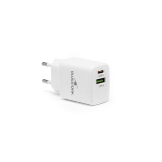 BLUESTORK CHARGEUR USB/2 PORTS/30W/BLANC 