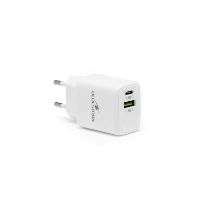 BLUESTORK CHARGEUR USB/2 PORTS/30W/BLANC 