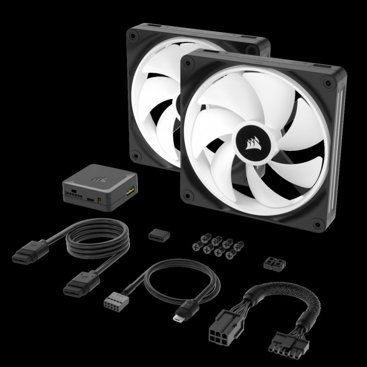 CORSAIR ICUE LINK QX140 RGB - KIT DE DEMARRAGE - NOIR 