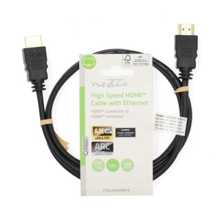 NEDIS CABLE HDMI 4K 60HZ HAUTE VITESSE - NOIR - 1M 