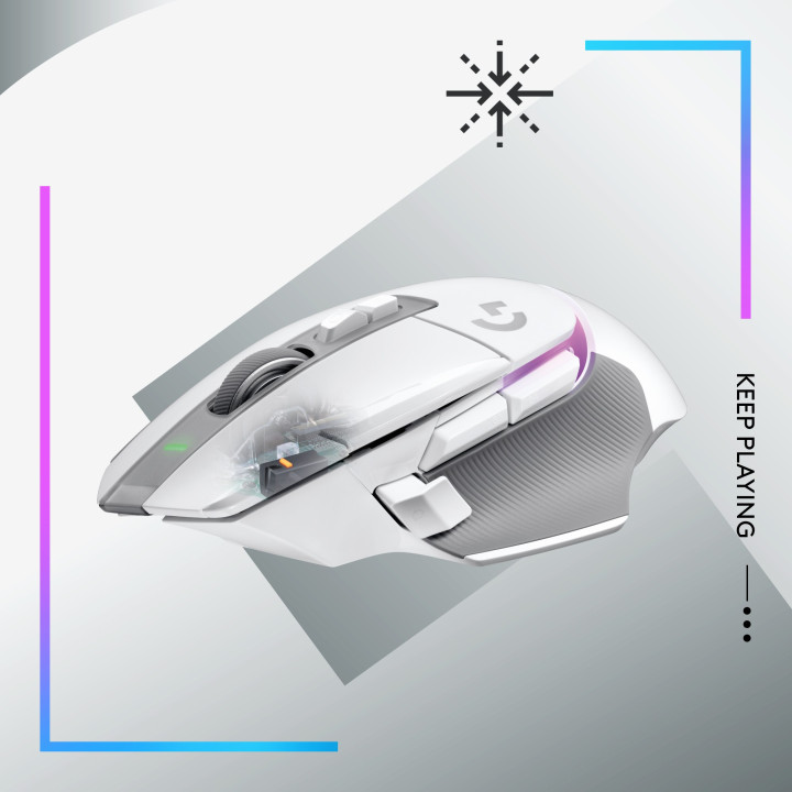 LOGITECH G502 X PLUS - BLANC/PREMIUM/SANS FIL 