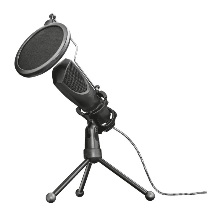 TRUST MICROPHONE STREAMING MANTIS - NOIR/USB/TREPIED 