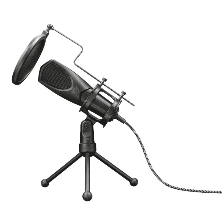 TRUST MICROPHONE STREAMING MANTIS - NOIR/USB/TREPIED 
