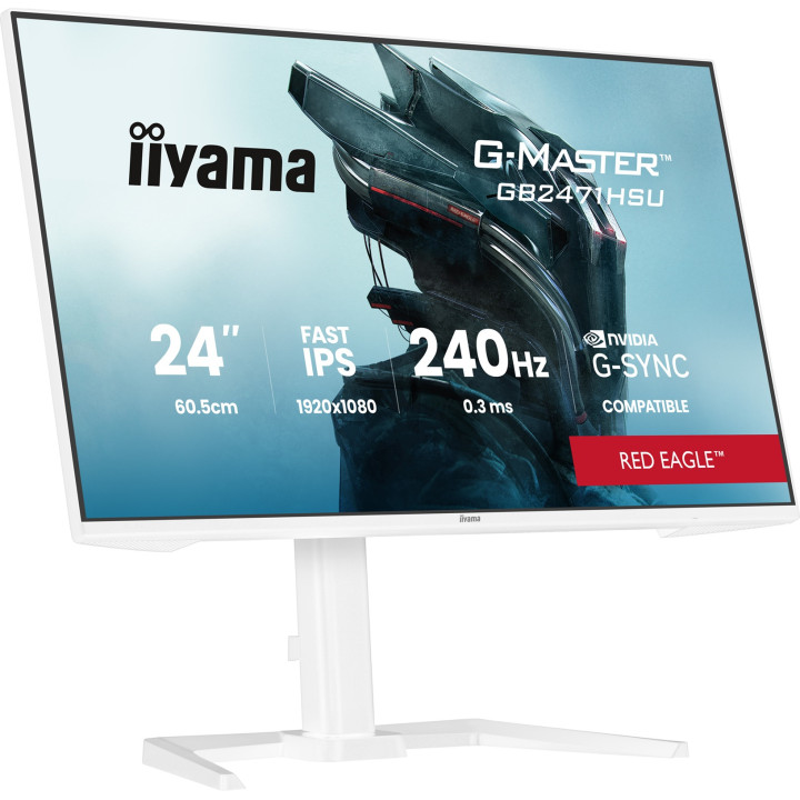IIYAMA 24 FHD/240HZ/FAST IPS/0.3MS/PIVOT/G-SYNC/BLANC 