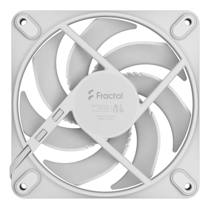 FRACTAL DESIGN MOMENTUM 12 BOITIER PC VENTILATEUR 12 CM BLANC 1 PIECE(S) 